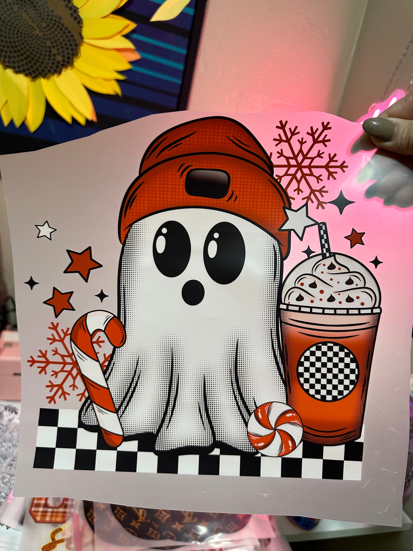 Christmas ghost with matching double sleeves