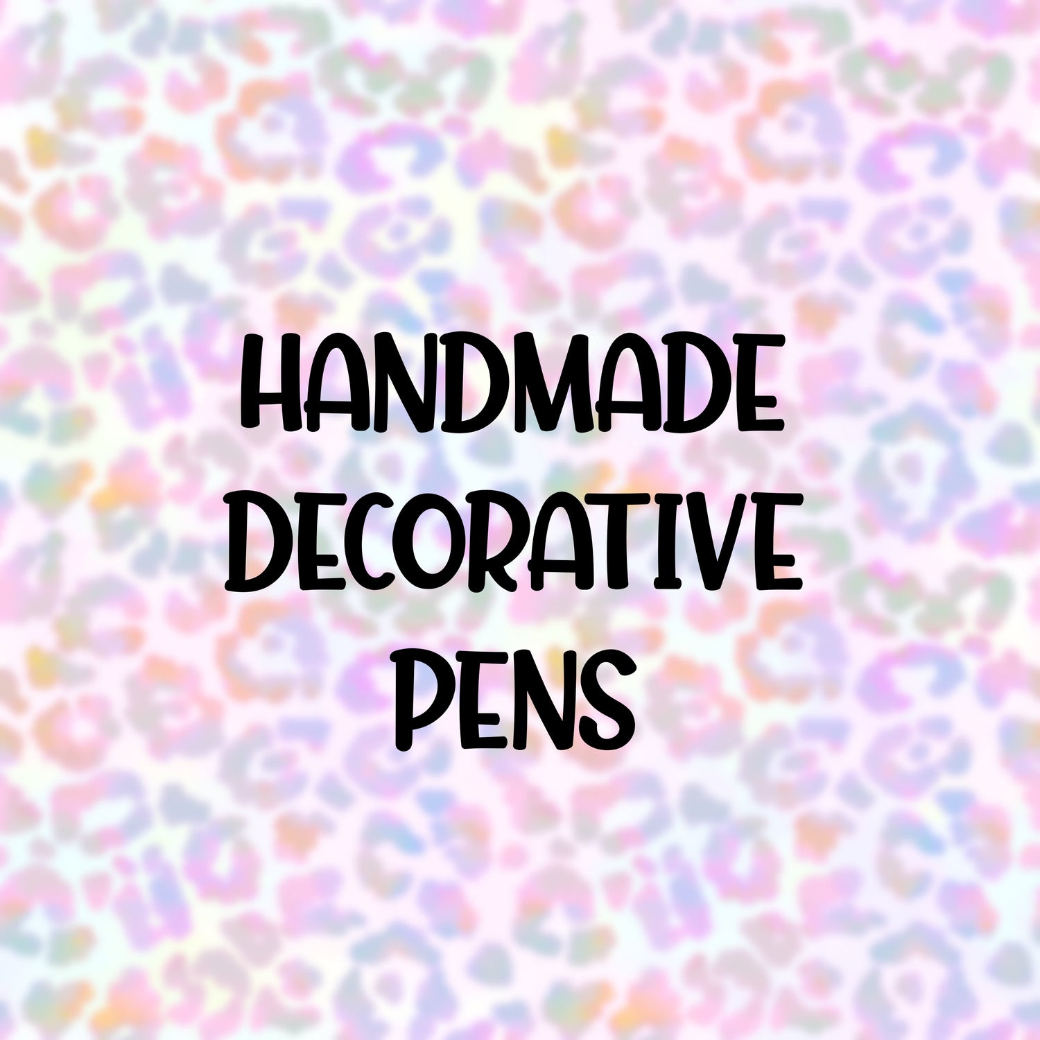 Handmade Decorative Black Ink Pens