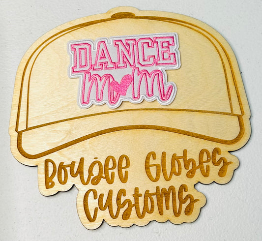 Embroidered Dance Mom Iron On Hat Patch