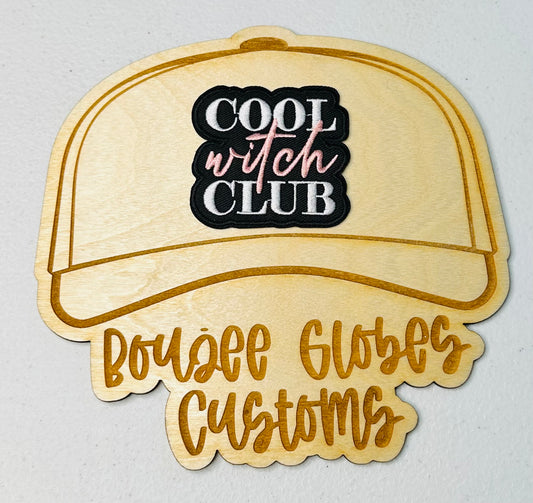 Embroidered Cool Witch Club Iron On Hat Patch
