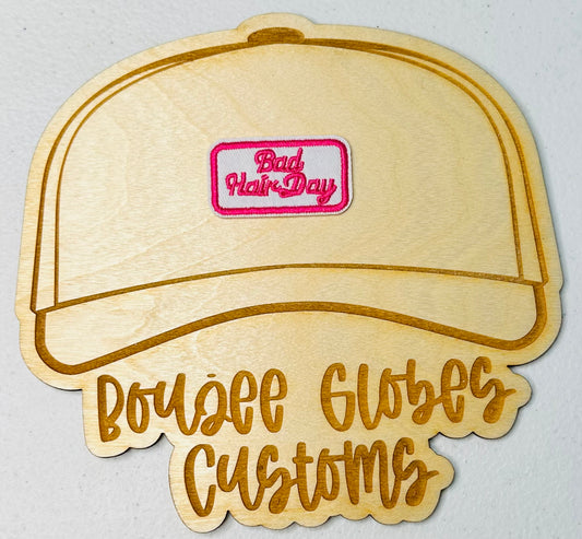 Embroidered Bad Hair Day Iron On Hat Patch