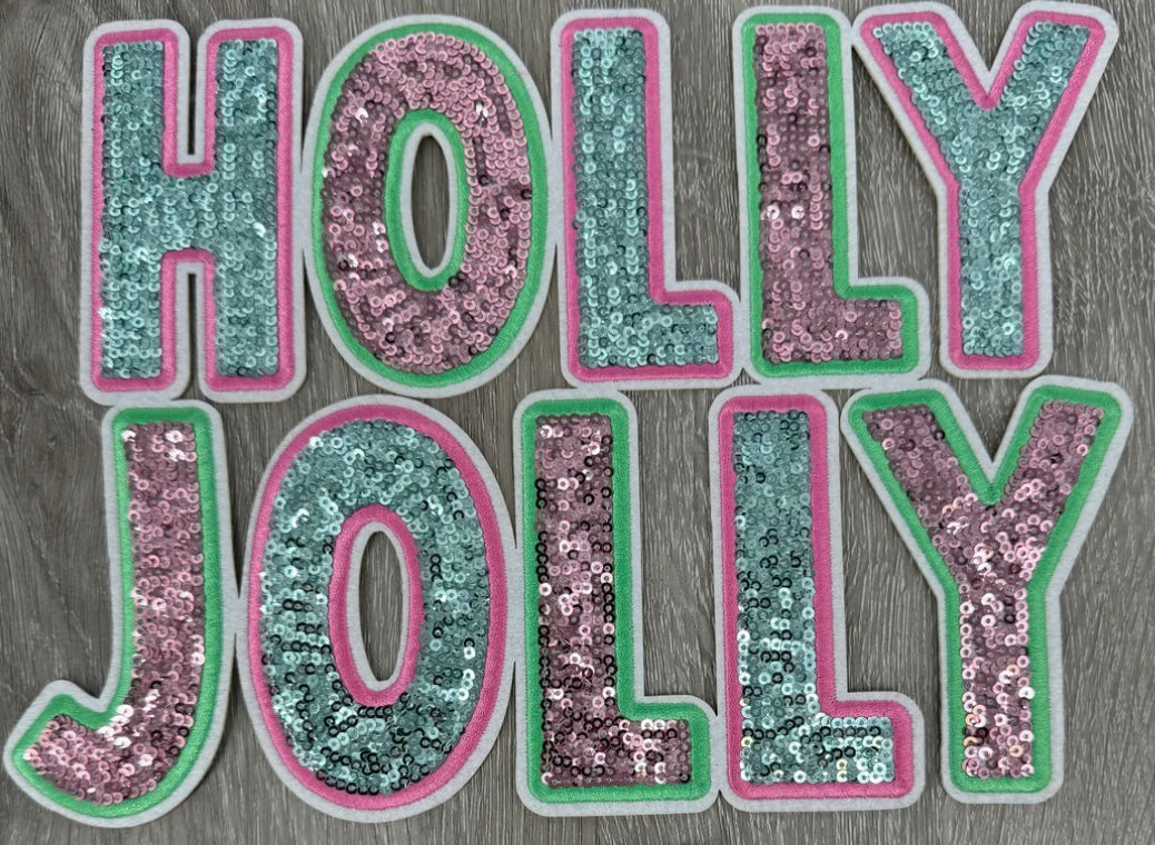 Holly Jolly Sequin Patch