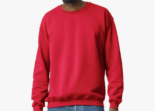 Red crew sweatshirt