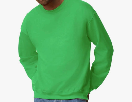 Neon green crew sweatshirt