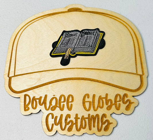 Embroidered Bible Iron On Hat Patch