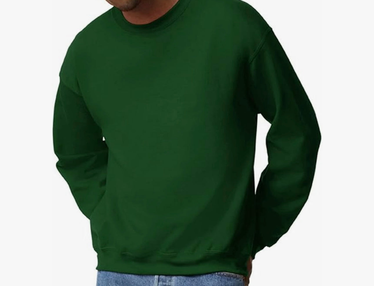 Green crew sweatshirt