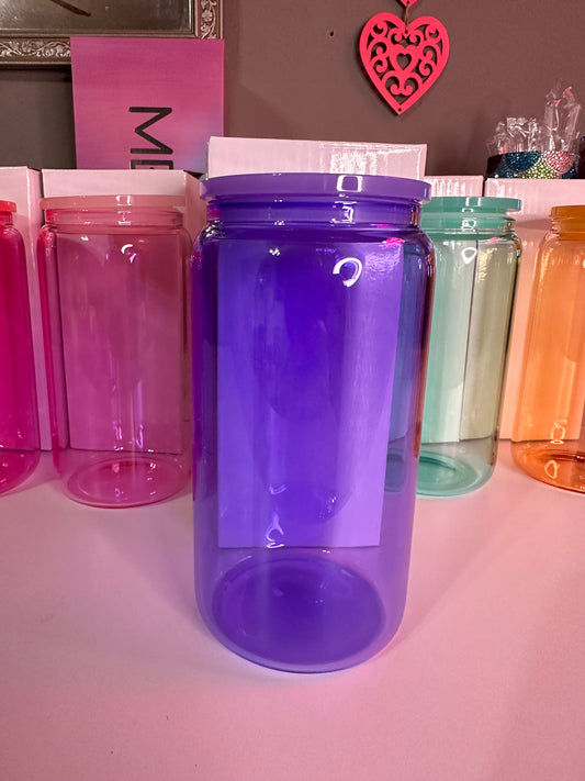 16oz Purple Color Glass Libby Tumbler