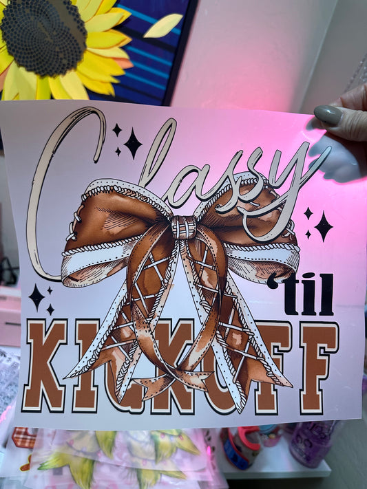 Classy til kickoff bow transfer