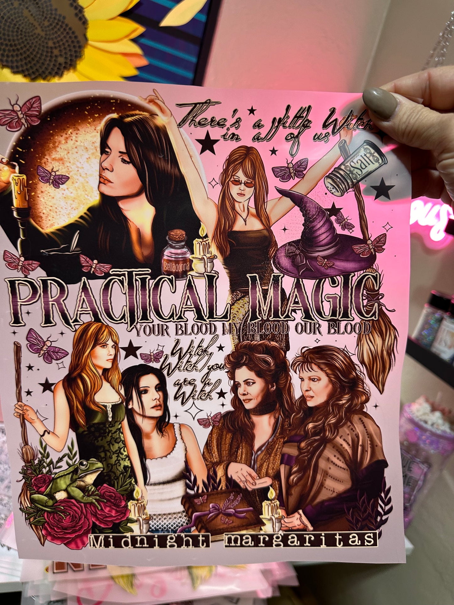 Practical Magic transfer with matching double sleeves transfer