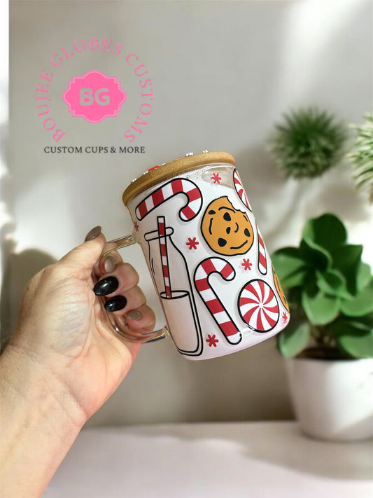 15oz Milk and Cookies Snow Globe Mug